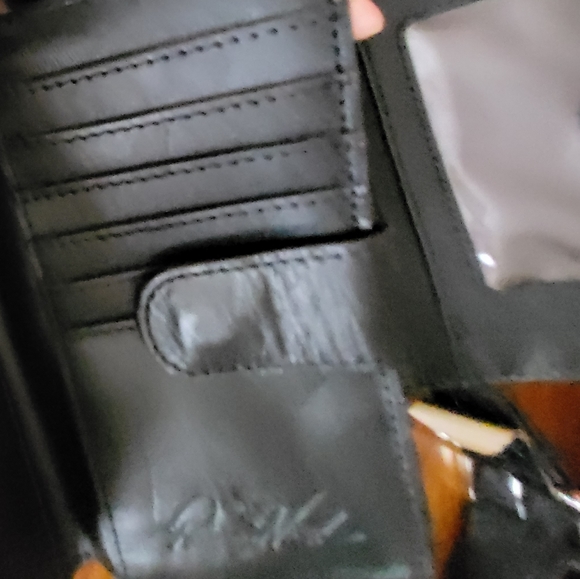 Patricia Nash embossed black leather belt bag - size small - Picture 4 of 6